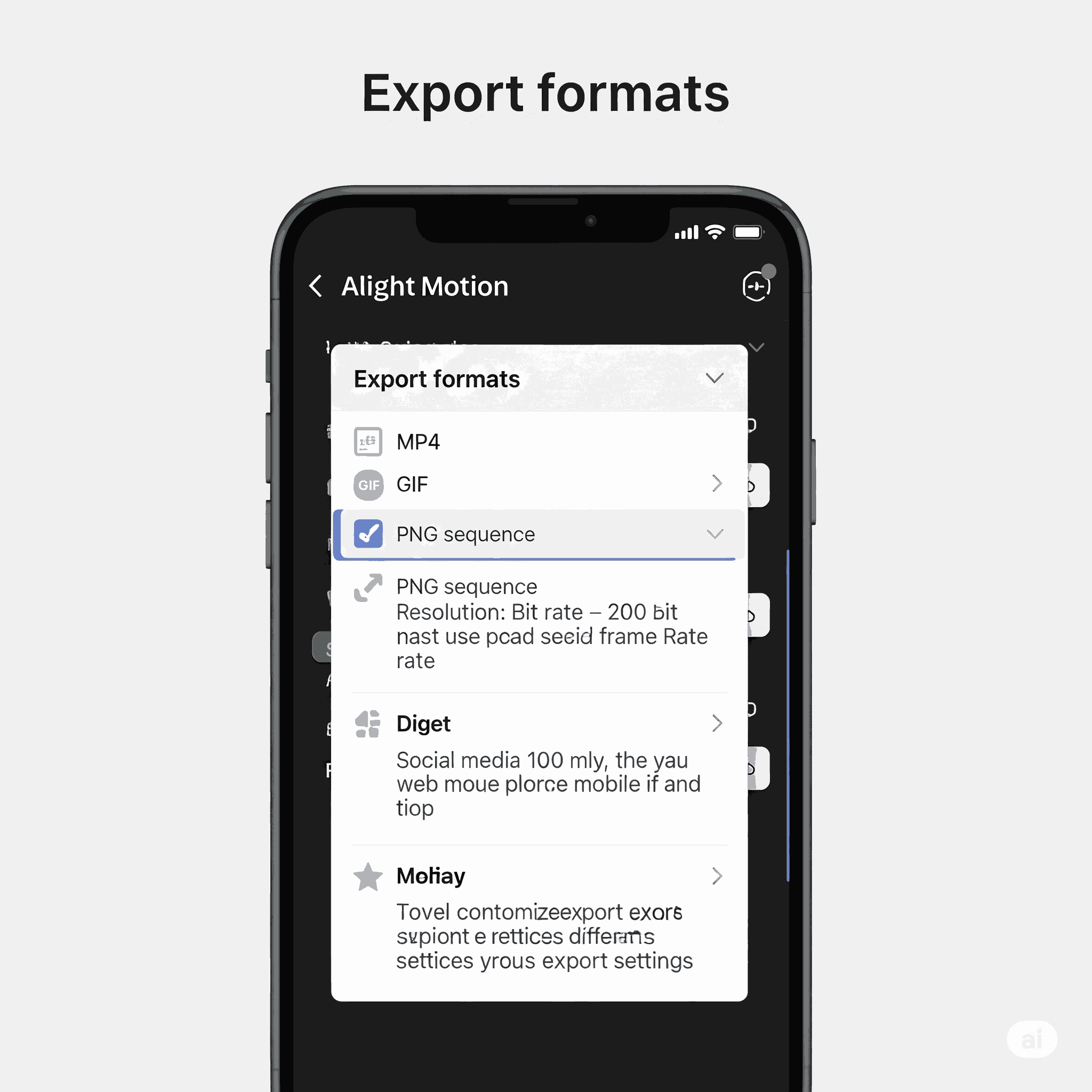 Export Formats